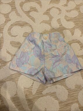 Pastel Floral High-Waist girls Shorts